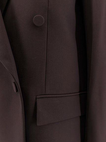 R2W Viora Wool Blend Double-Breasted Blazer