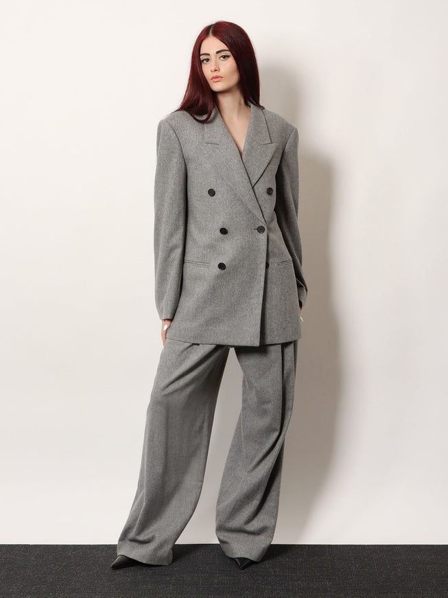 R2W Manes Wool Blend Double-Breasted Blazer