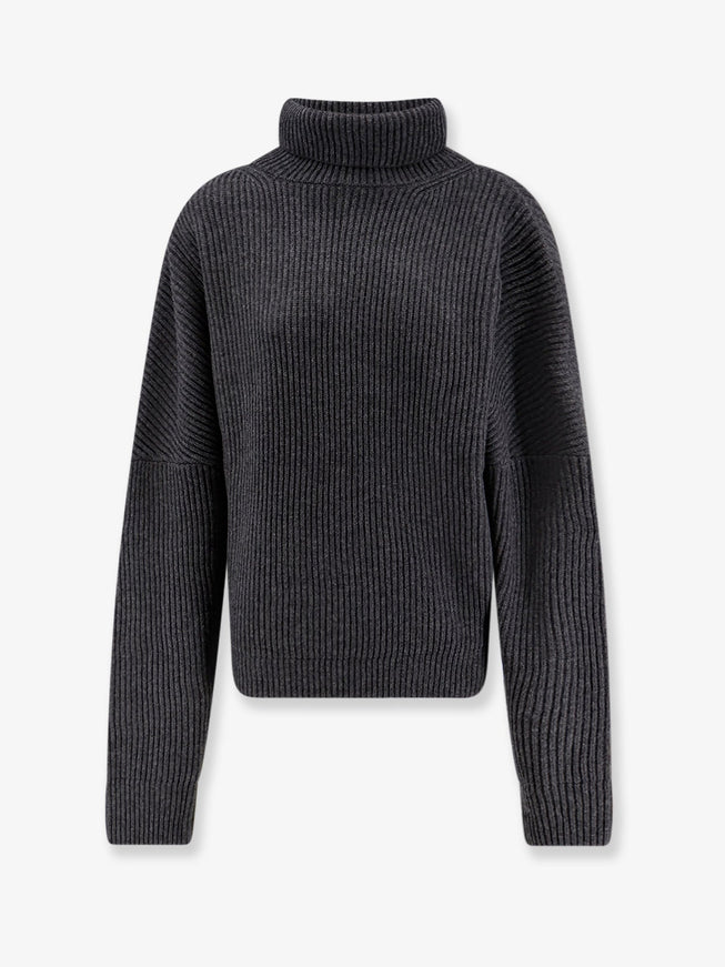 R2W Wool And Cashmere Turtleneck Grigio