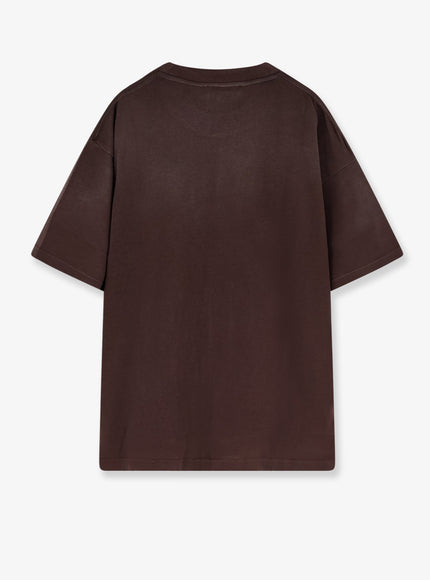 Represent Legacy Crest Cotton T-Shirt With Distressed Effect