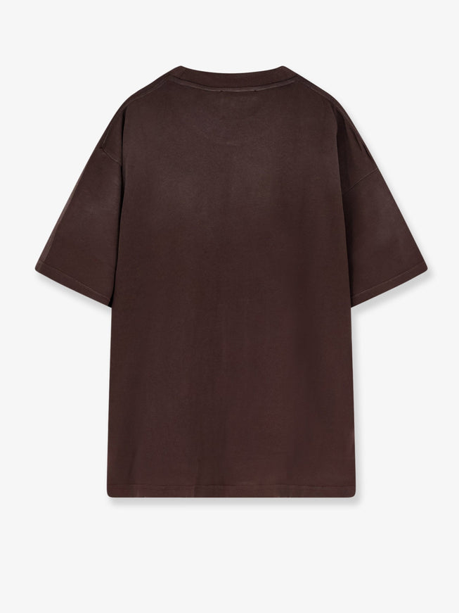 Represent Legacy Crest Cotton T-Shirt With Distressed Effect