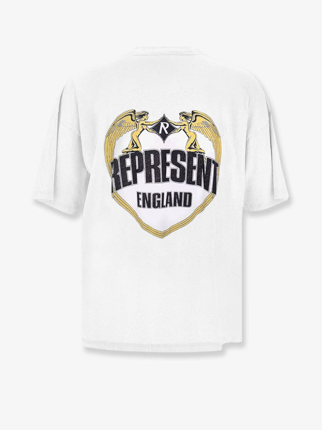 Represent Cotton T-Shirt With Distressed Effect