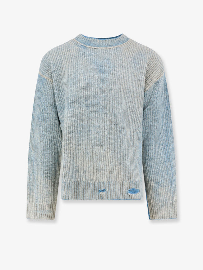 Represent Reversible Wool Sweater With Destroyed Effect Cloud