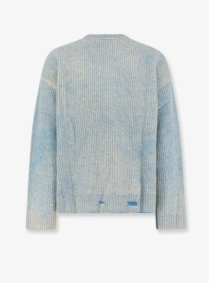 Represent Reversible Wool Sweater With Destroyed Effect