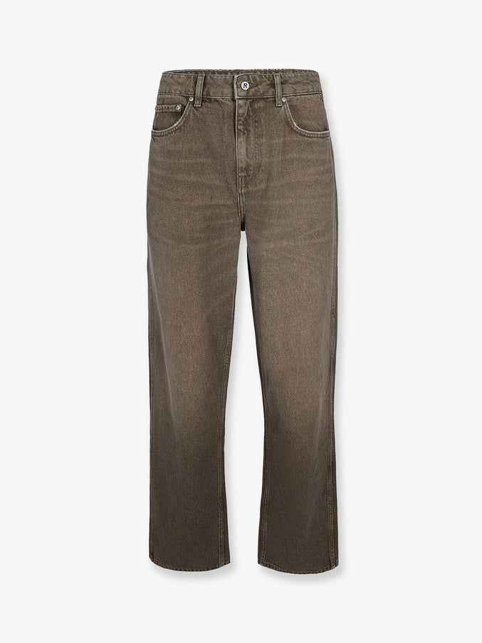 Represent Jeans With Rewashed Effect Washed Olive