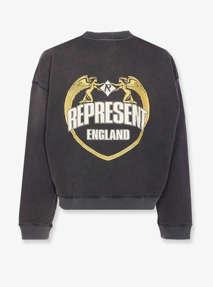 Represent Cotton Sweatshirt With Distressed Effect