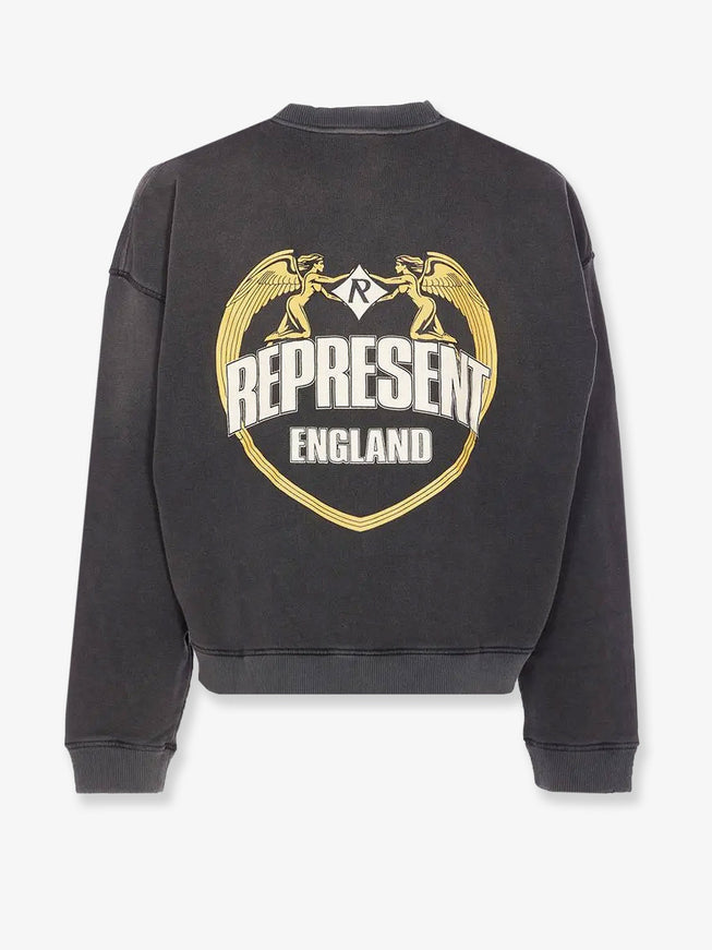 Represent Cotton Sweatshirt With Distressed Effect