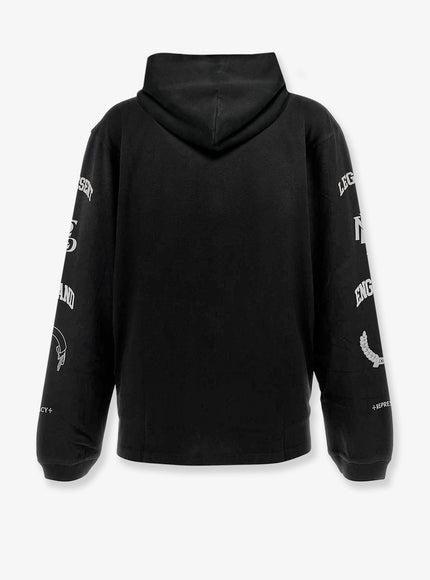 Represent Cotton Hooded Sweatshirt With Distressed Effect