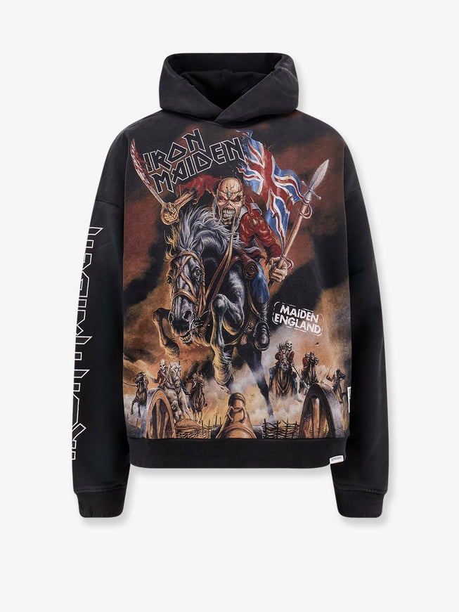 Represent Iron Maiden X Steed Cotton Sweatshirt Stained Black