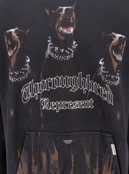 Represent Cotton Sweatshirt With Frontal Thoroughbred Print