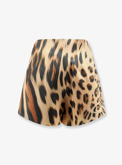 Retrofete Marie Shorts With Animal Print