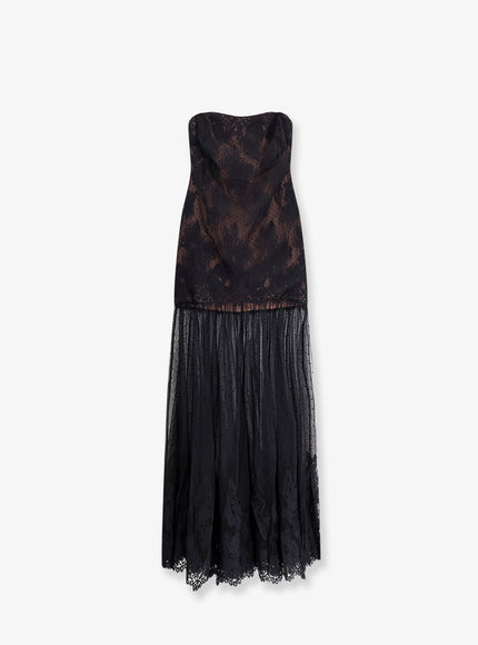 Retrofete Vespera Long Lace Dress Black