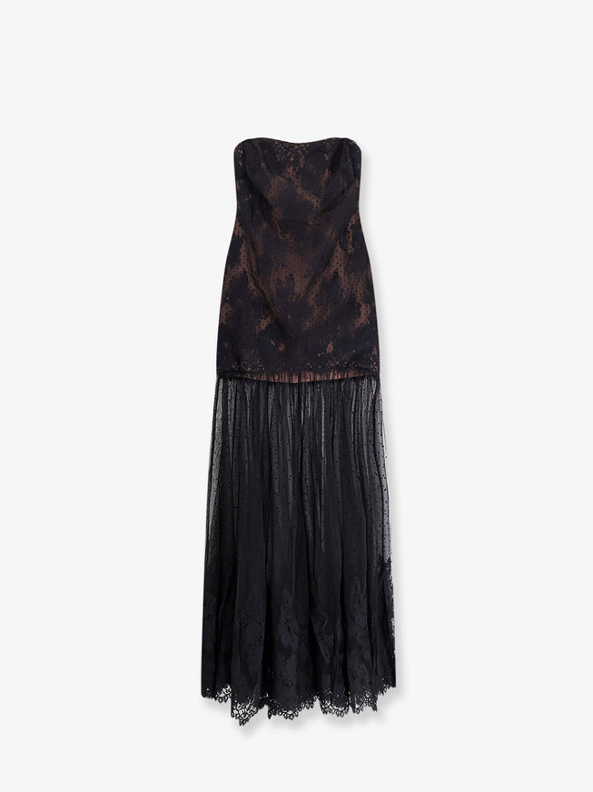 Retrofete Vespera Long Lace Dress Black