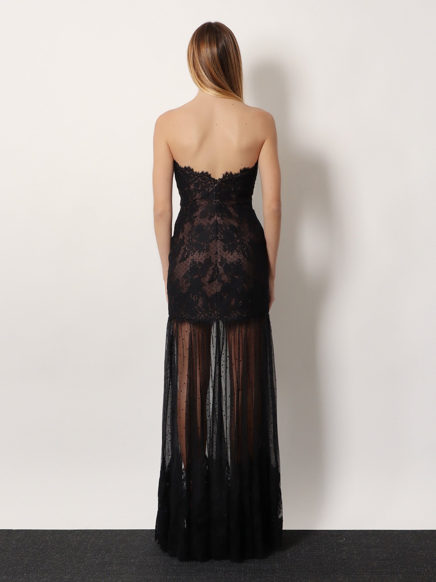 Vespera Long Lace Dress - Retrofete, L Vespera Long Lace Dress - Retrofete, L