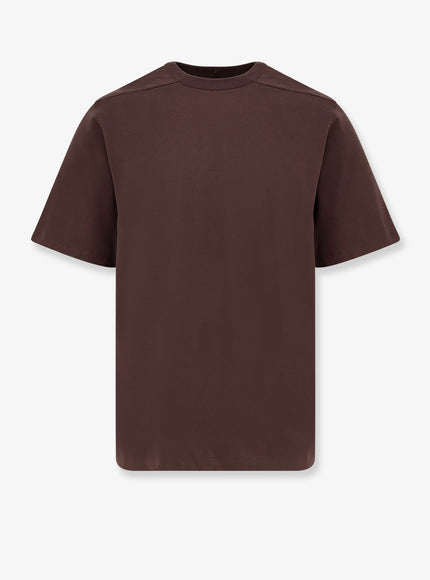 Rick Owens Brad T Cotton T-Shirt Grigio Scuro