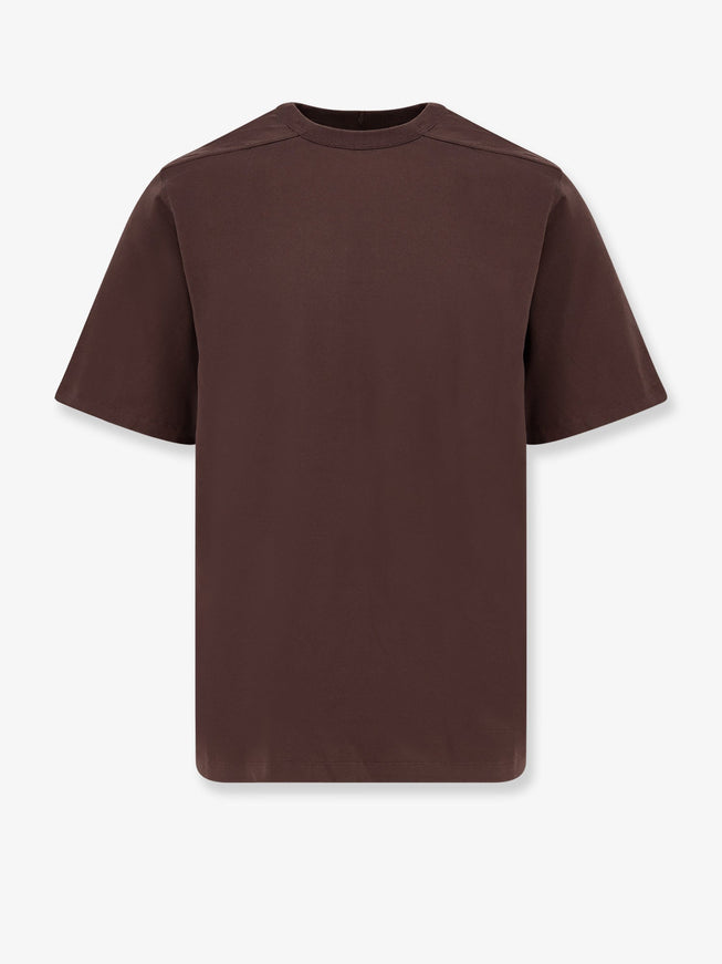 Rick Owens Brad T Cotton T-Shirt Grigio Scuro