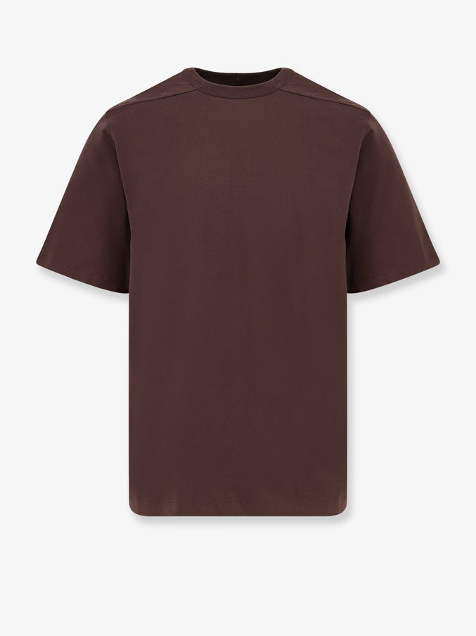 Rick Owens Brad T Cotton T-Shirt Grigio Scuro