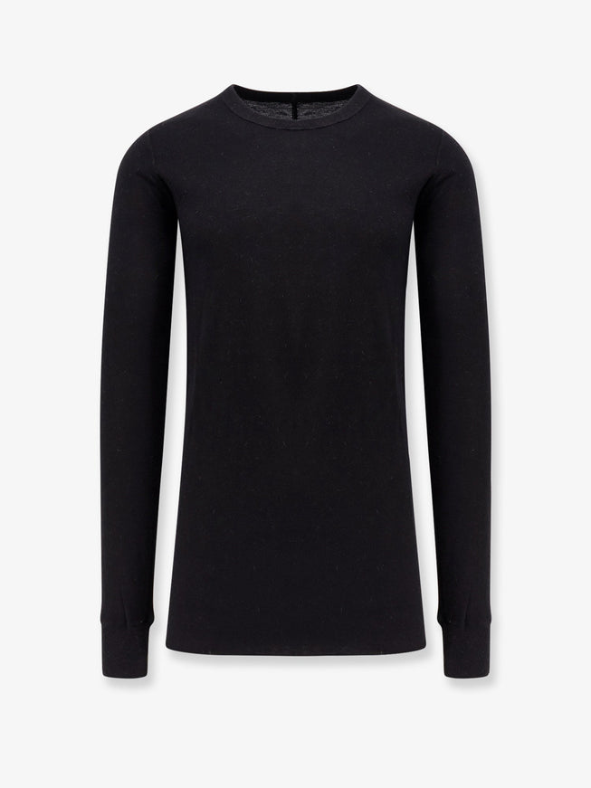 Rick Owens Basic Ls T Viscose Blend T-Shirt Nero