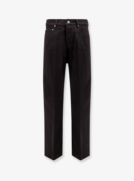 Rick Owens Geth Certified Cotton Trousers Nero