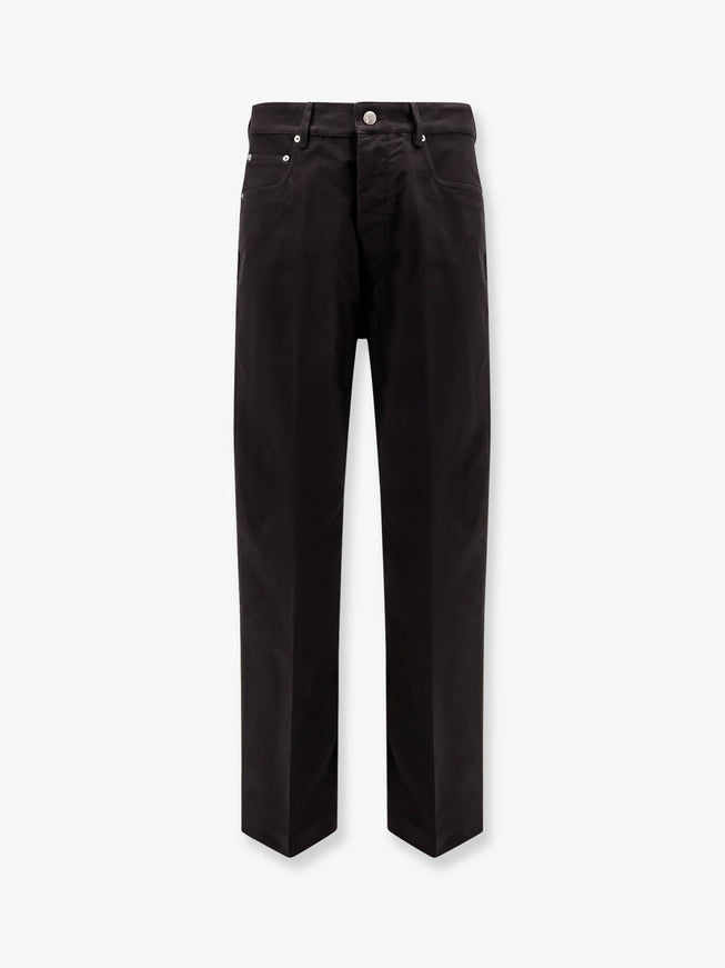 Rick Owens Geth Certified Cotton Trousers Nero