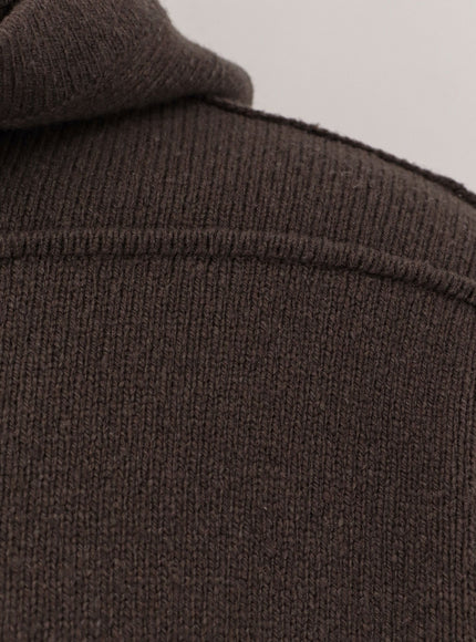 Rick Owens Cashmere Hooded Sweatshirt