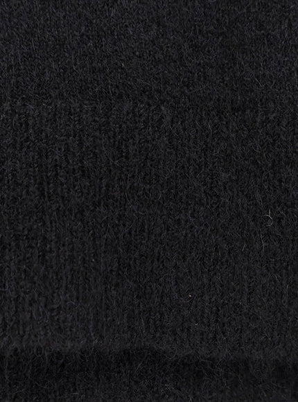 Rick Owens Tommy V Neck Alpaca Blend Sweater