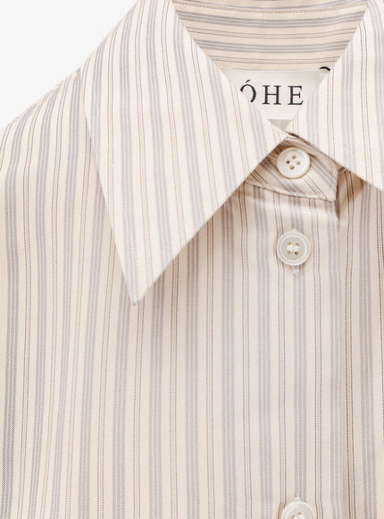 Rohe Silk Striped Shirt