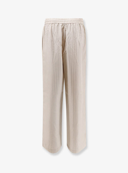 Rohe Silk Striped Trousers