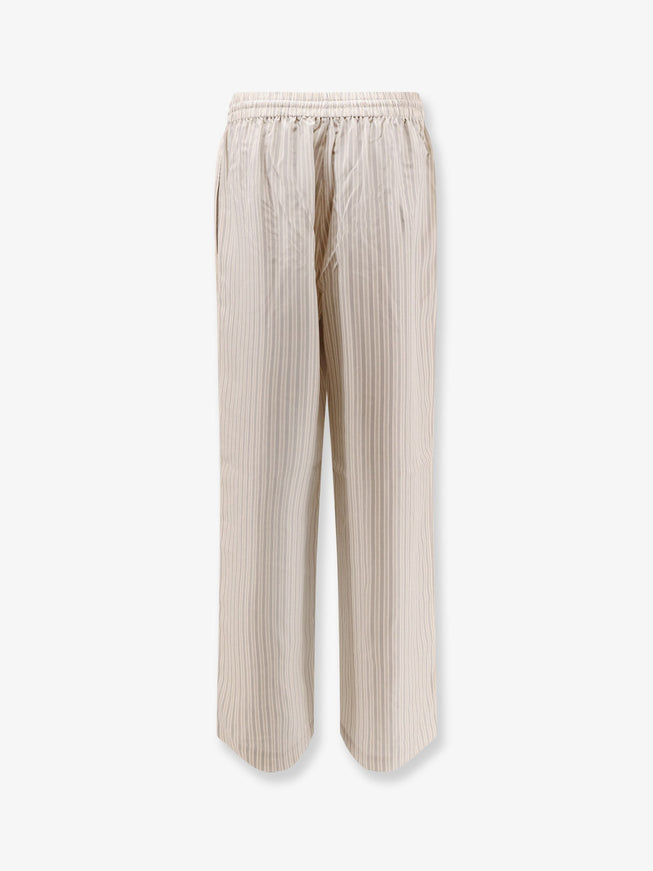 Rohe Silk Striped Trousers