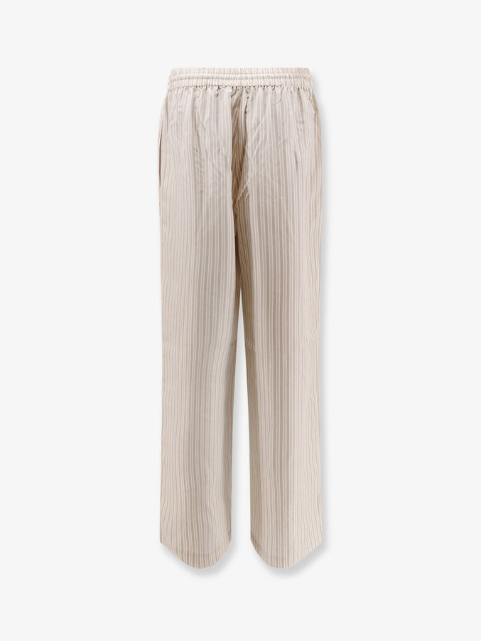 Rohe Silk Striped Trousers