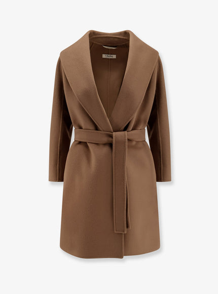 'S Max Mara Messi Virgin Wool Coat Cammello