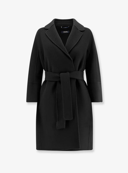 Max Mara Arona Virgin Wool Coat Nero