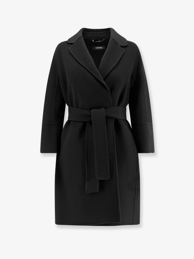 Max Mara Arona Virgin Wool Coat Nero
