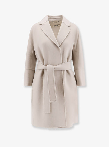 Max Mara Arona Virgin Wool Coat Bianco Avorio