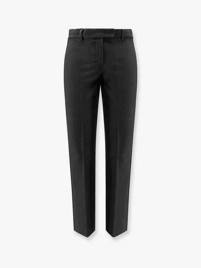 'S Max Mara Umanita Cotton Blend Trousers Nero