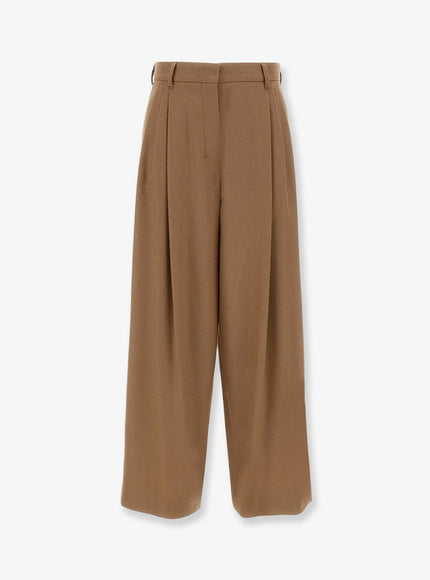 'S Max Mara Titty Virgin Wool Trousers Cammello