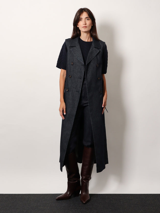 'S Max Mara Greta Midi Denim Dress