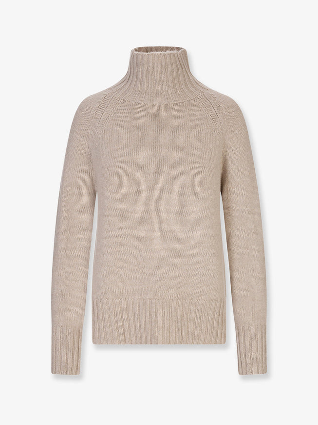 'S Max Mara Mantova Wool And Cashmere Turtleneck Sweater Sabbia