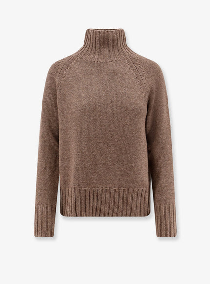 'S Max Mara Mantova Wool And Cashmere Turtleneck Sweater Nocciola