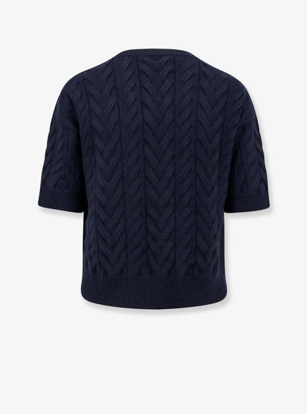 'S Max Mara Dominus Wool Sweater With Cable Knit