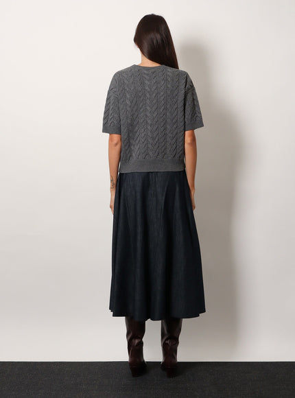 'S Max Mara Dominus Wool Sweater With Cable Knit