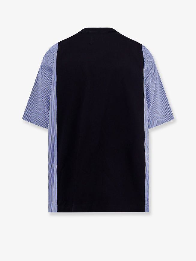 Sacai Cotton Jersey T-Shirt With Popeline Inserts