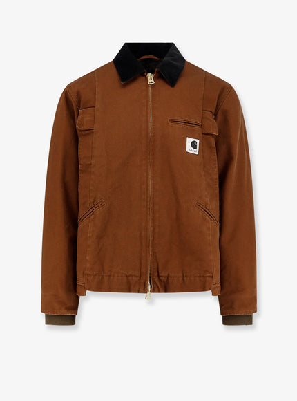 Sacai X Carhartt Wip Carhartt Wip Duck Cotton Jacket D Beige