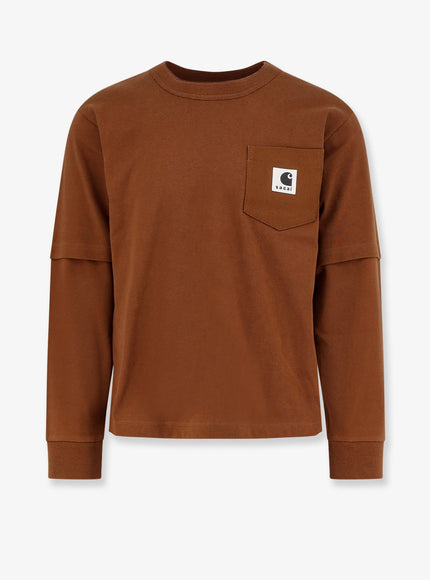 Sacai X Carhartt Wip Carhartt Wip Cotton Jersey L/S T-Shirt D Beige