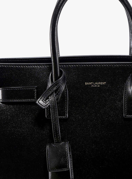 Saint Laurent Baby Sac De Jour Leather Handbag With Padlock