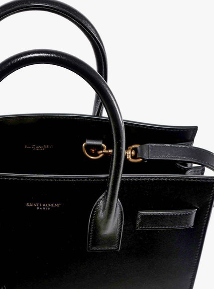 Saint Laurent Baby Sac De Jour Leather Handbag With Padlock