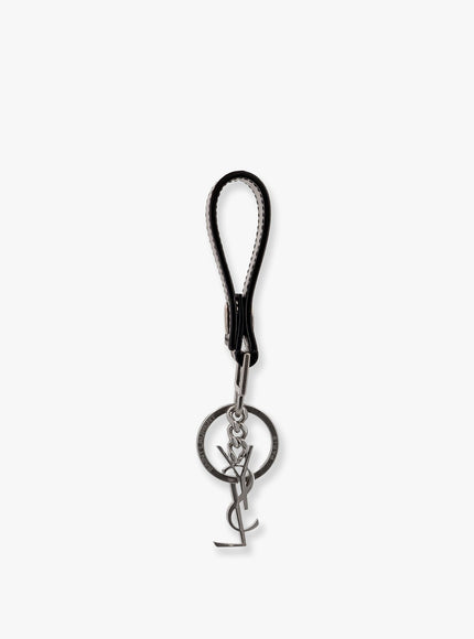 Saint Laurent Cassandre Leather Key Ring