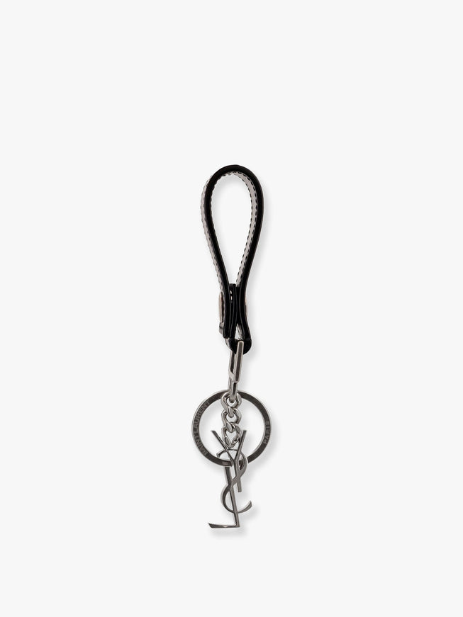 Saint Laurent Cassandre Leather Key Ring