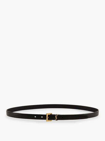 Saint Laurent Leather Belt Nero