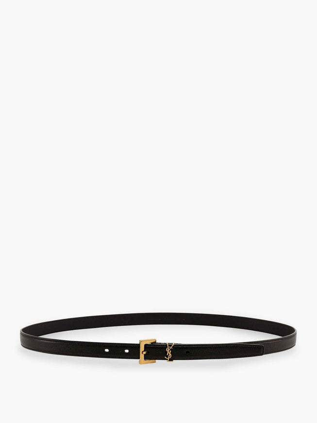 Saint Laurent Leather Belt Nero
